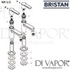Bristan Nero Basin Taps Spares